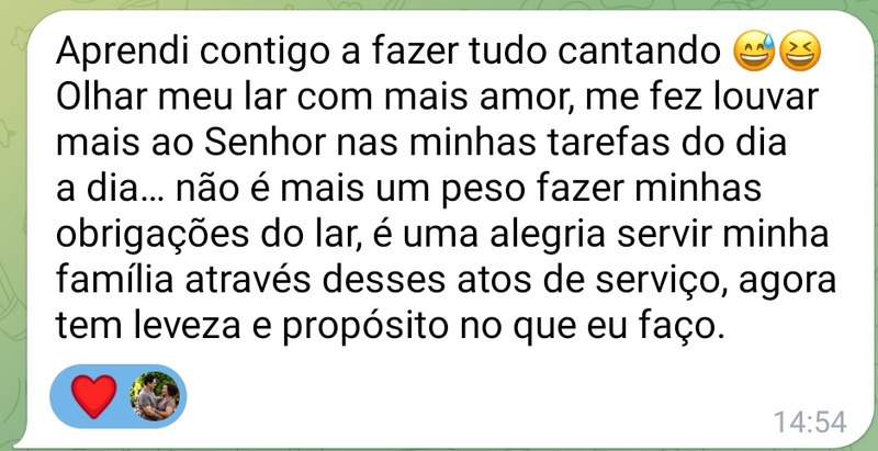 Depoimento de aluna sobre o método